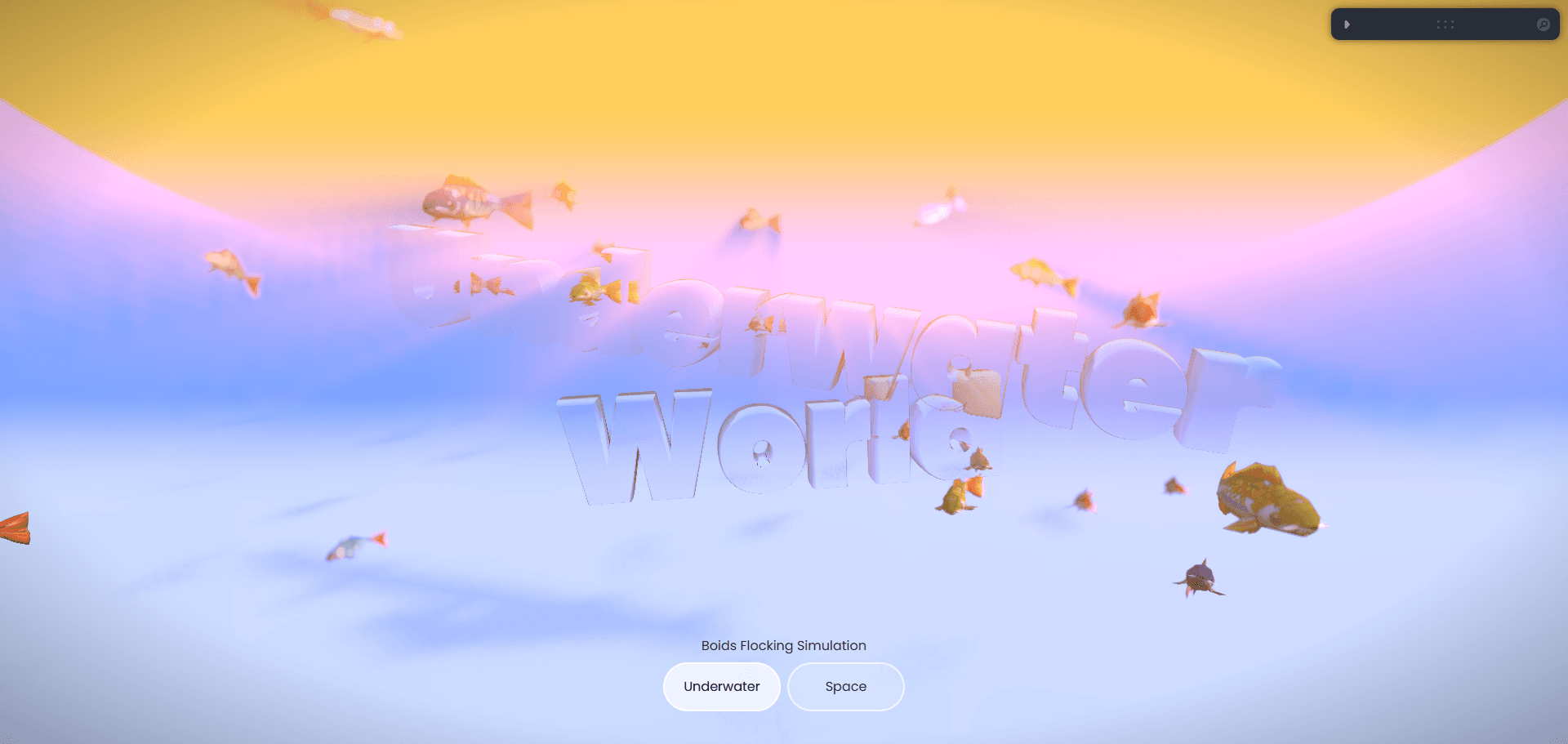 Flock Simulation Underwater